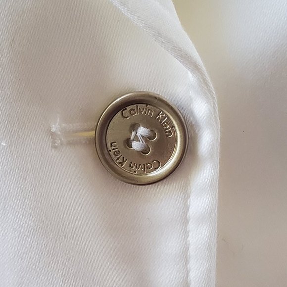 Calvin Klein Trench Dress in White - Picture 3 of 7